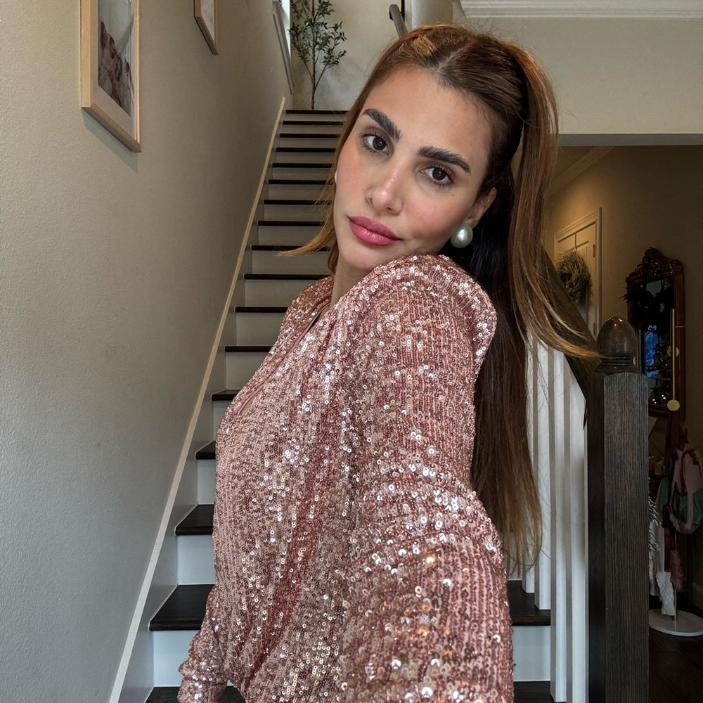 Revolve Sequin Bodysuit - image 2